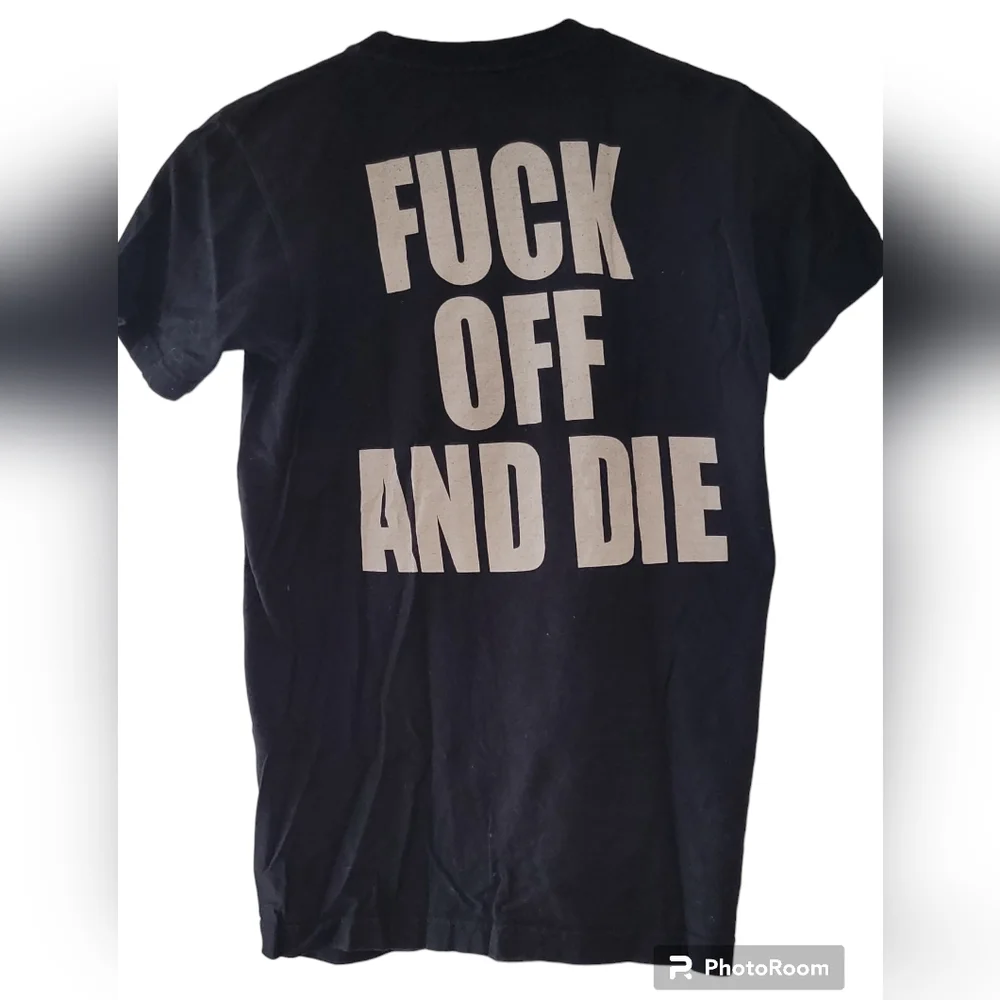 Black Tee Shirt, Size Small - Picture 2 of 4